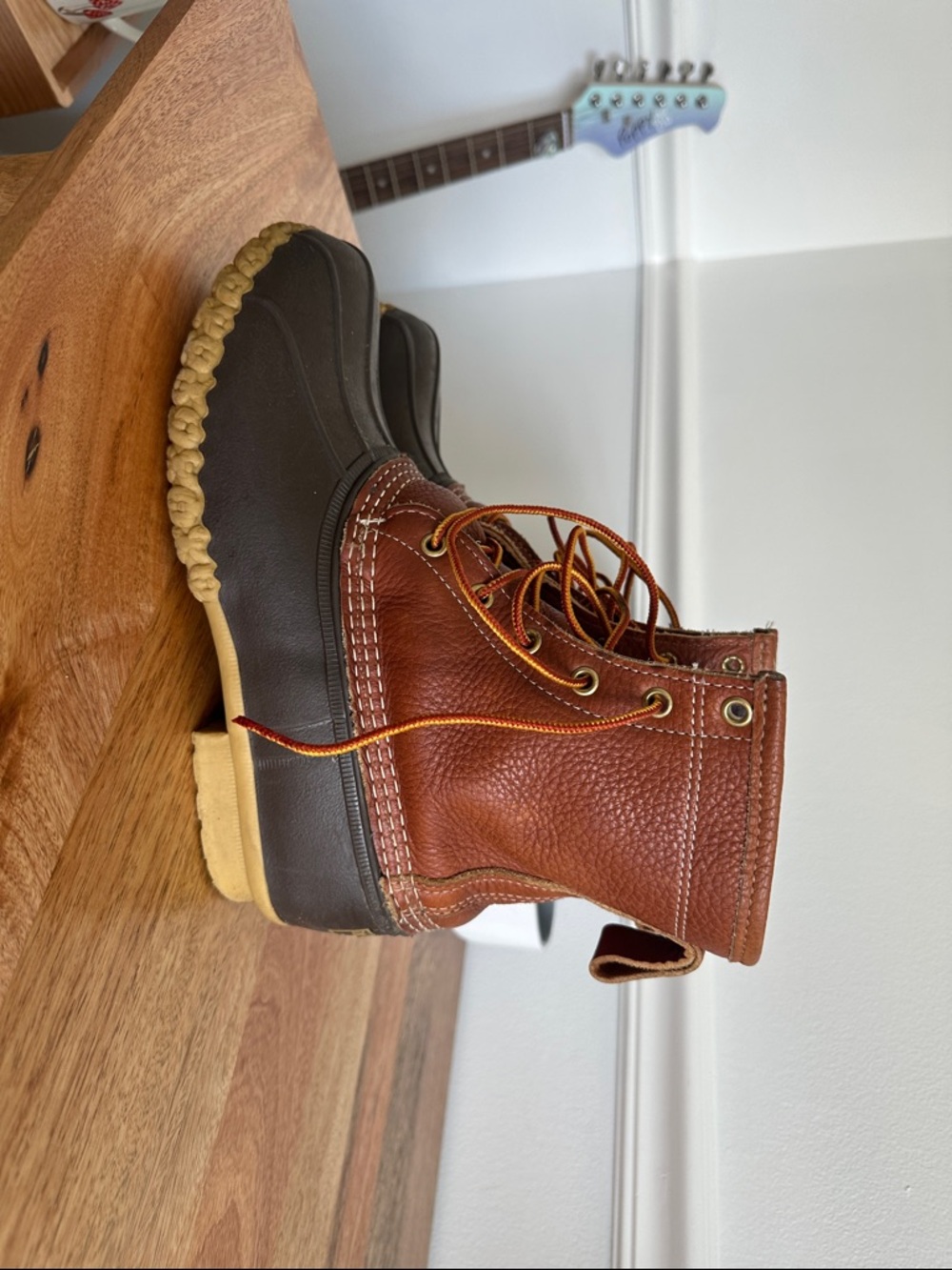 L.L. Bean Men’s Brown and Black Waterproof Lace-Up Boots